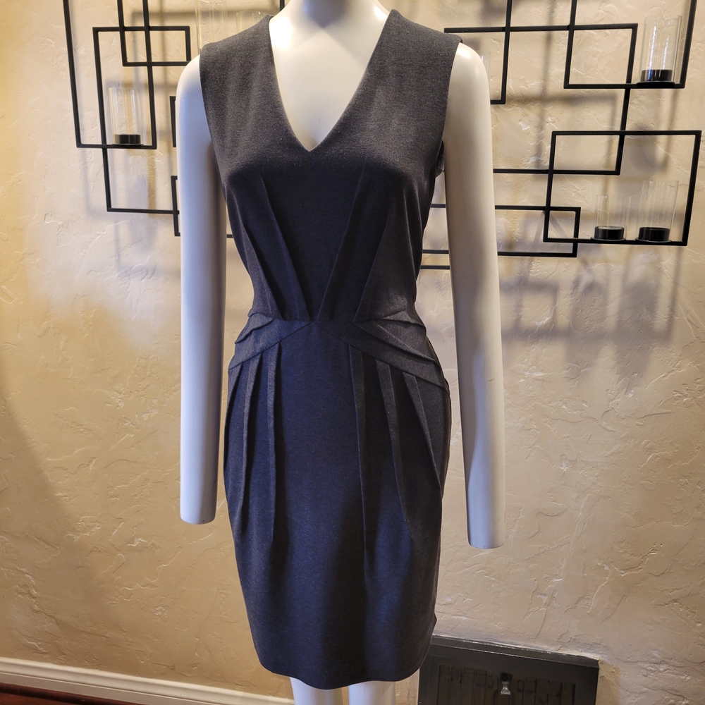 H&M Dark Gray Sleeveless Midi Dress